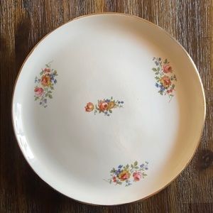 Vintage floral plate